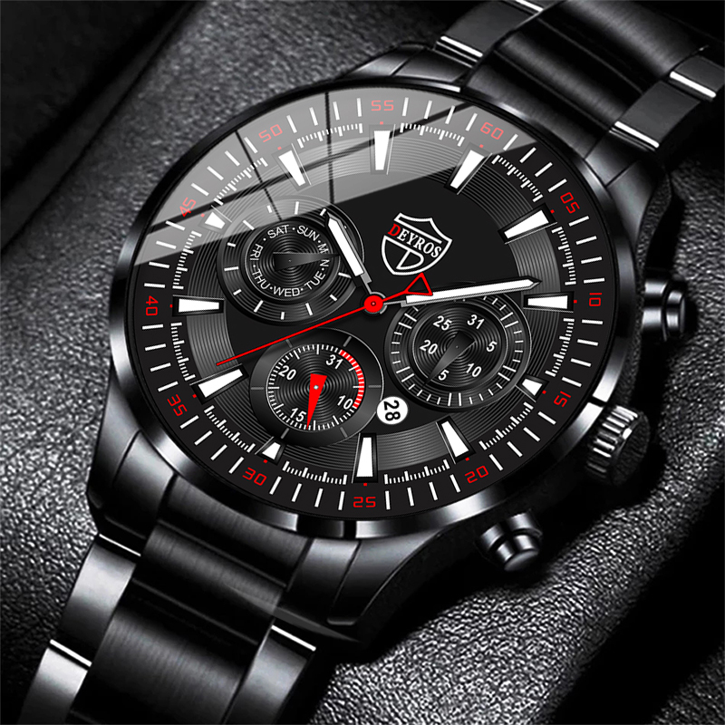 Luxury Watch All Black - Orologi da uomo alla moda Set