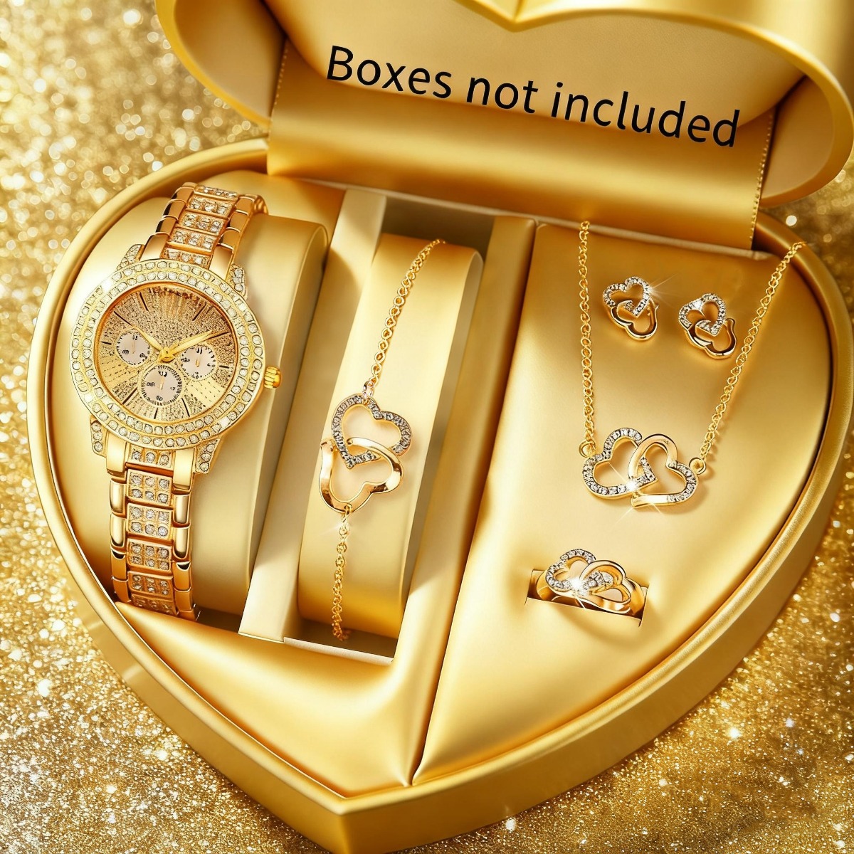 Luxury Watch Packaging Box - 6 pezzi di lusso strass orologio