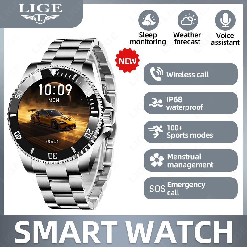 Luxury Watch On Wrist - LIGE Business Smart Watch Uomo Orologi