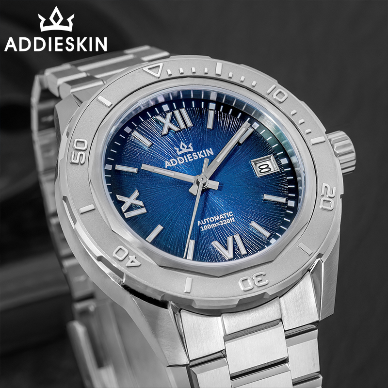 Luxury Watch All Black - AddiesKin K002 Orologio Subacqueo da Uomo