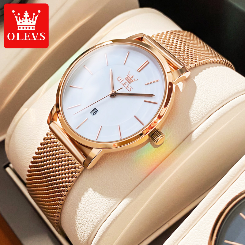 Luxury Watch Organizer - Orologi OLEVS per donna orologio impermeabile