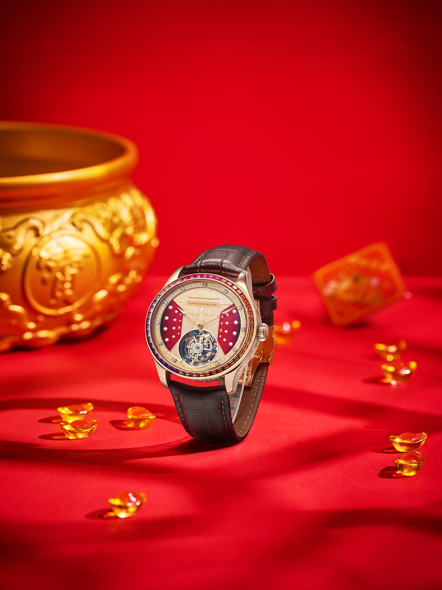 Tourbillon Movement Watch - Orologio da uomo con movimento meccanico