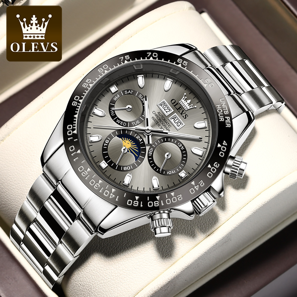 Rolex Watch Datejust - OLEVS 6654 Orologio da uomo di
