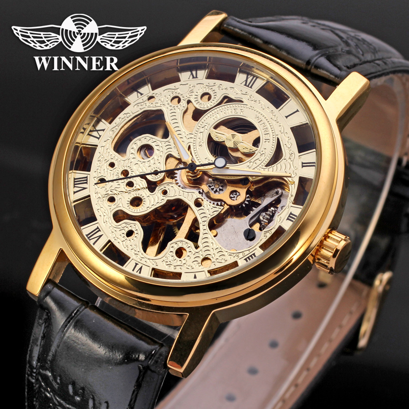 Luxury Watch Nice - Luxury Brand New Style Golden Skeleton