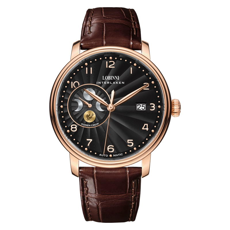 Luxury Watch German - LOBINNI Orologio meccanico automatico da uomo