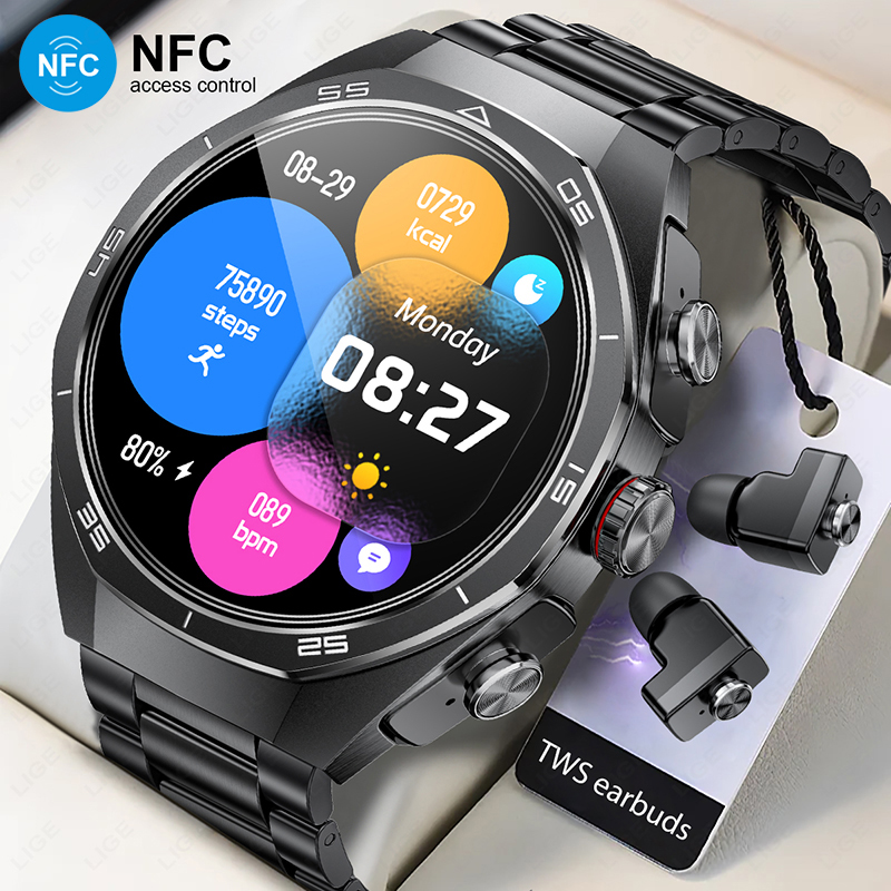 Luxury Watch On Wrist - NUOVO Per Android TWS Musica Auricolari
