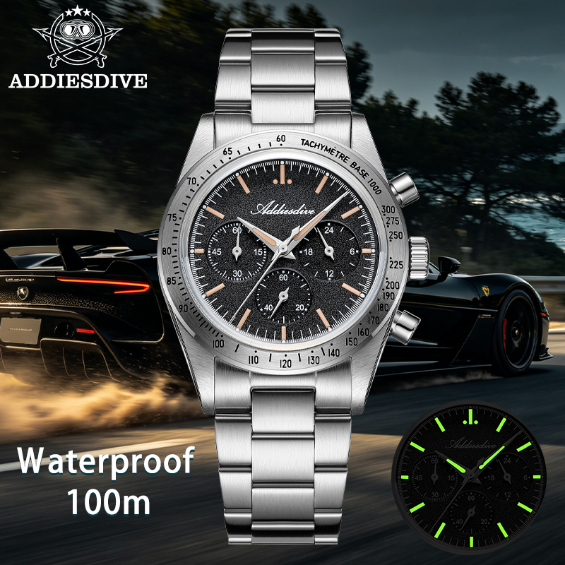 Luxury Watch It - ADDIESDIVE NUOVO Orologio Cronografo con Movimento