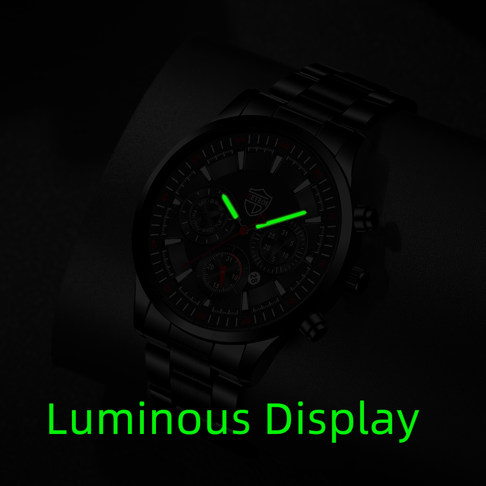Orologi da uomo alla moda Set  - Luxury Watch All Black recensione e prezzo