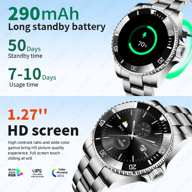 LIGE 2026 Smartwatch con Scher - Luxury Watch German recensione e prezzo