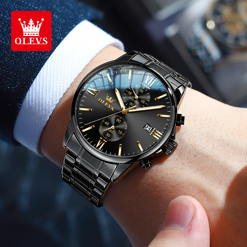 OLEVS 2886 Orologio classico a - Luxury Watch All Black recensione e prezzo