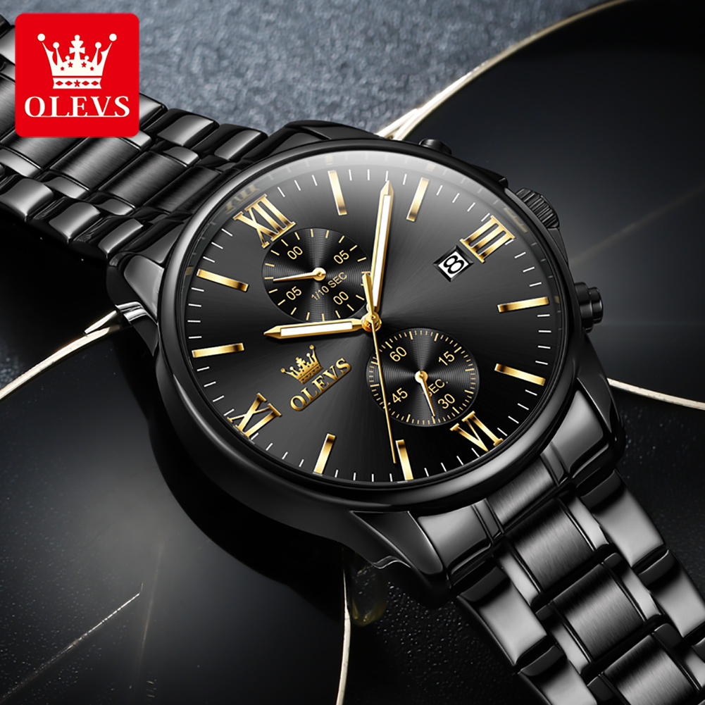 OLEVS 2886 Orologio classico a - Luxury Watch All Black recensione e prezzo