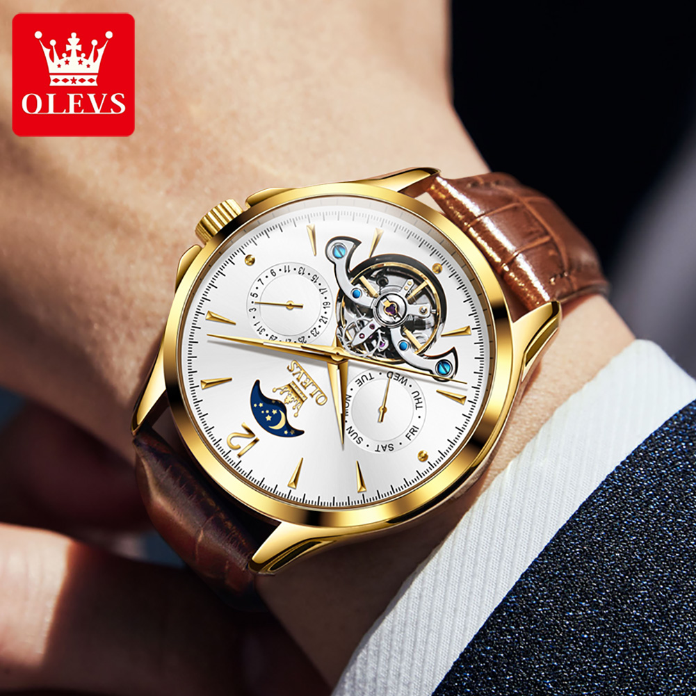 OLEVS 6663 Orologio da uomo Or - Tourbillon Movement Watch recensione e prezzo