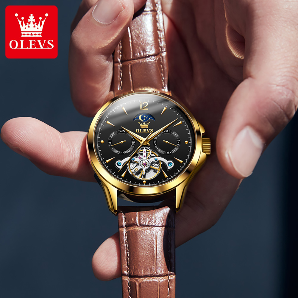 OLEVS 6663 Orologio da uomo Or - Tourbillon Movement Watch recensione e prezzo