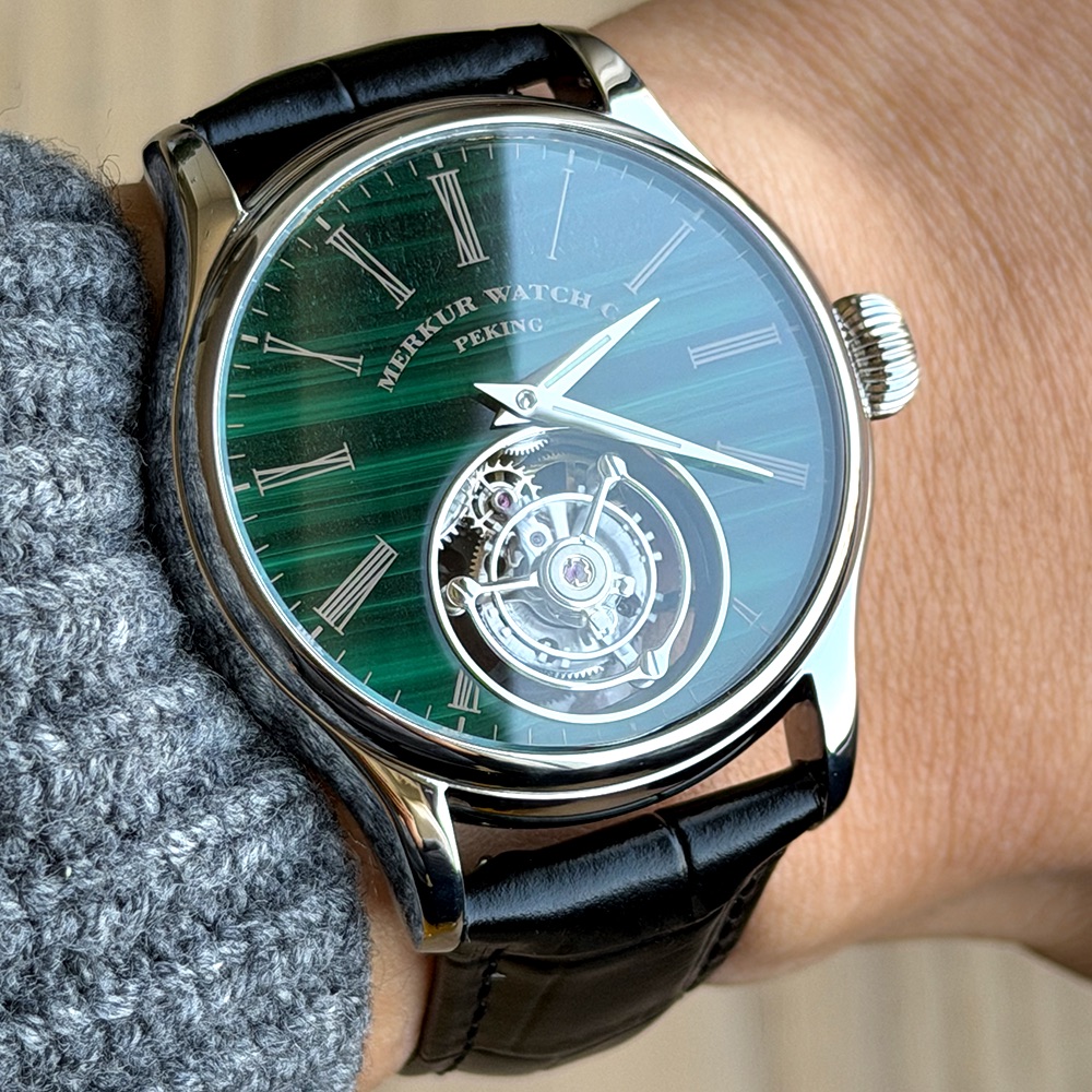 Merkur 100% Tourbillon Watch O - Tourbillon Movement Watch recensione e prezzo