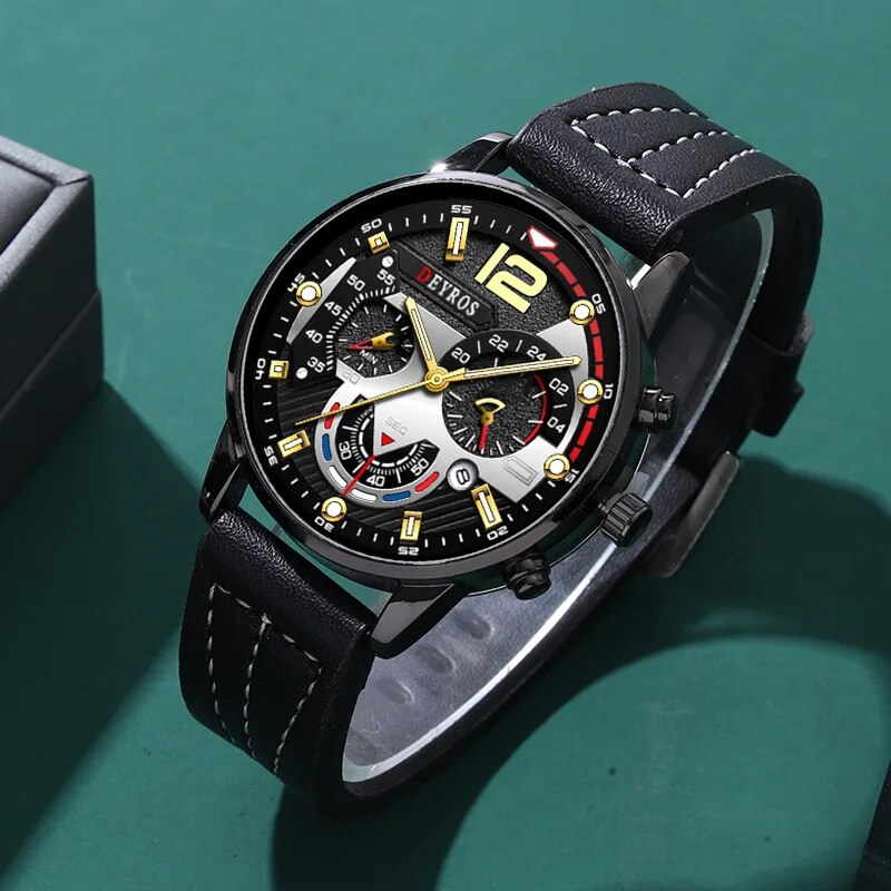Set da 3 pezzi Orologi da uomo - Luxury Watch All Black recensione e prezzo