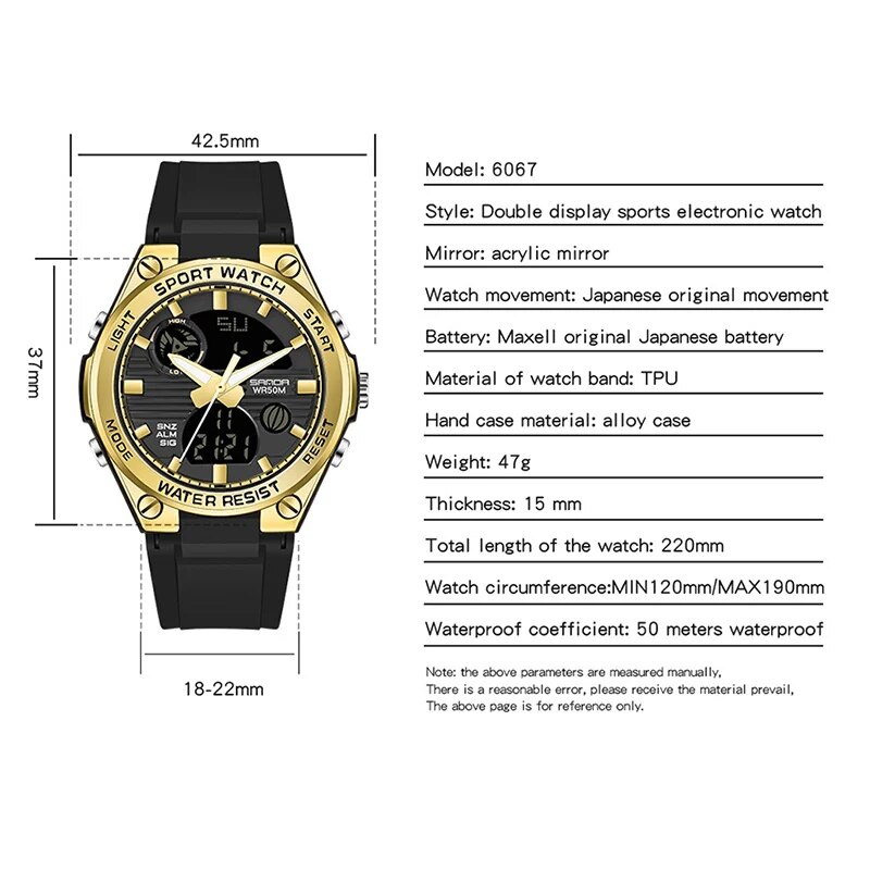SANDA marca G Style LED orolog - Perpetual Calendar Watch recensione e prezzo