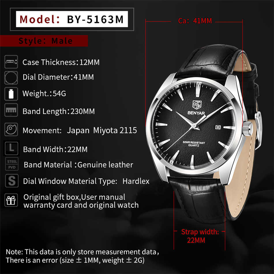 Benyar 5163 Orologi da polso m - Luxury Watch German recensione e prezzo