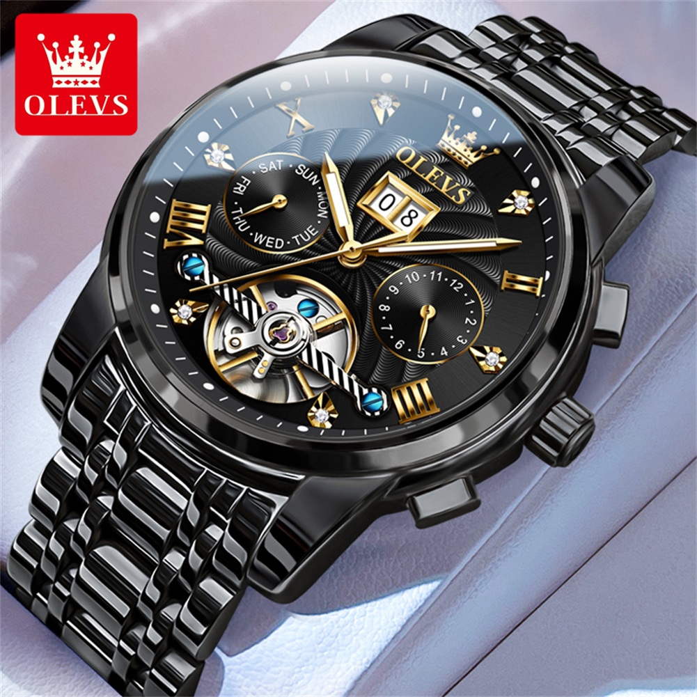 OLEVS Orologi da uomo classici - Tourbillon Movement Watch recensione e prezzo