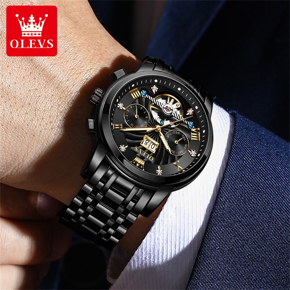 OLEVS Orologi da uomo classici - Tourbillon Movement Watch recensione e prezzo