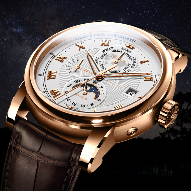 LOBINNI Vigilanza Degli Uomini - Luxury Watch Brands In World recensione e prezzo