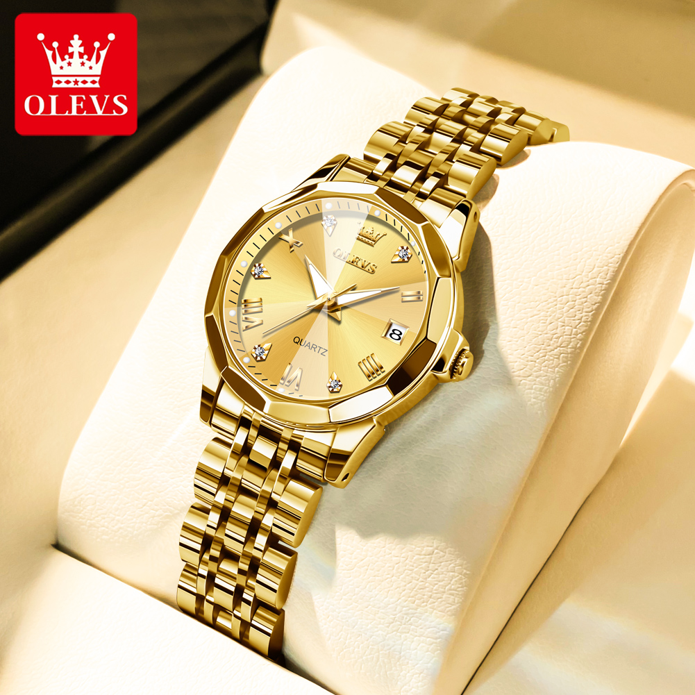 OLEVS Orologio dorato alla mod - Luxury Watch Deals recensione e prezzo