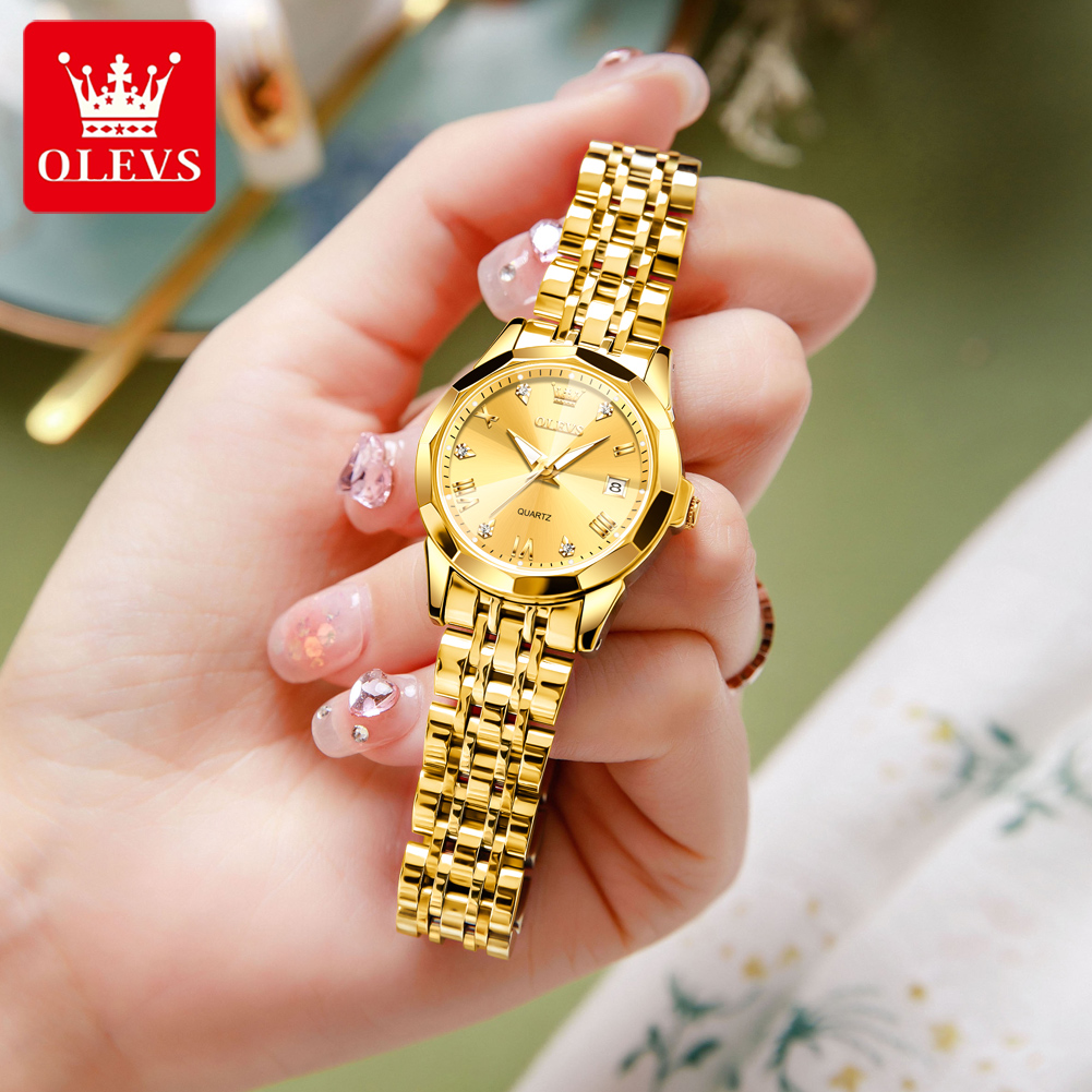 OLEVS Orologio dorato alla mod - Luxury Watch Deals recensione e prezzo
