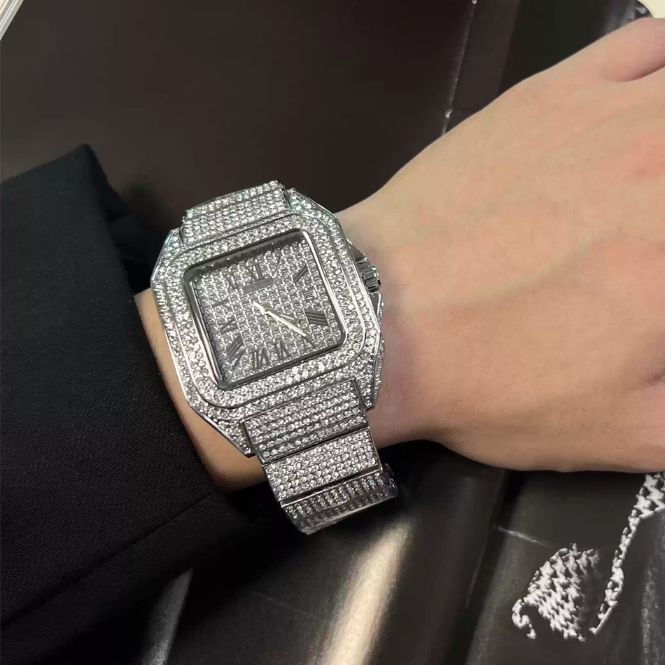 Orologio da Polso Quadrato Oro - Luxury Watch All Black recensione e prezzo